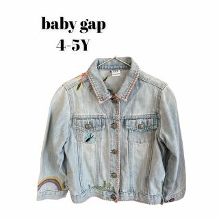 ベビーギャップ(babyGAP)の46. baby gap デニムジャケット　Gジャン　刺繍(ジャケット/上着)