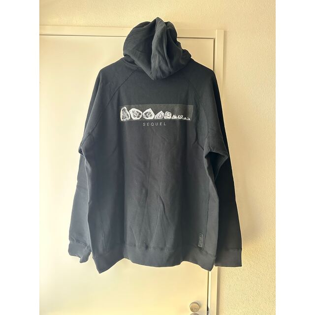 FRAGMENT(フラグメント)の試着程度美品 藤原ヒロシ着 sequel hoodie パーカー 黒XL メンズのトップス(パーカー)の商品写真