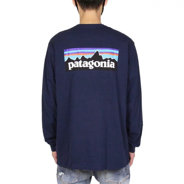 patagonia ロンT LONG-SLEEVED P-6 ネイビー L 【予約販売品】 69.0