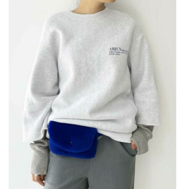 L'Appartement DEUXIEME CLASSE(アパルトモンドゥーズィエムクラス)のAmericana アメリカーナ Halfsleeve Logo Sweat レディースのトップス(トレーナー/スウェット)の商品写真