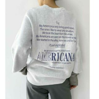 アパルトモンドゥーズィエムクラス(L'Appartement DEUXIEME CLASSE)のAmericana アメリカーナ Halfsleeve Logo Sweat(トレーナー/スウェット)