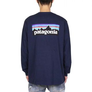 パタゴニア(patagonia)のpatagonia ロンT XXL LONG-SLEEVED P-6 ネイビー(Tシャツ/カットソー(七分/長袖))