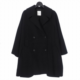 エブール ebure Pコート ジャケット 長袖 ウール 36 ブラック 黒(ピーコート)