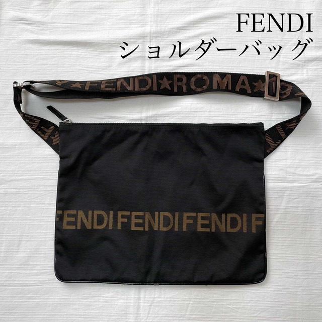 FENDI ショルダーバッグ ロゴライン ROMA 1925 - ショルダーバッグ