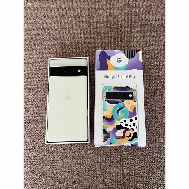 Google Pixel6 Pro 128GB Cloudy Whiteスマートフォン本体