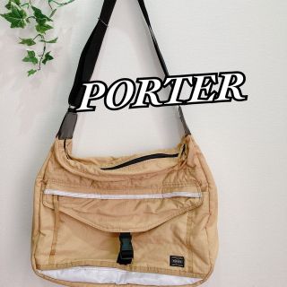 【最終値下げ】PORTER GIRL /ショルダーバッグ/ナイロン/ベージュ