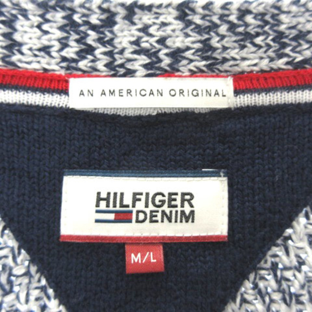 TOMMY HILFIGER(トミーヒルフィガー)のトミーヒルフィガー DENIM ロング カーディガン ニット 長袖 ボタンレス メンズのトップス(カーディガン)の商品写真