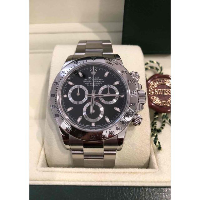 ロレックス(ROLEX)デイトナ116520ランダムクロマライト夜光附属品