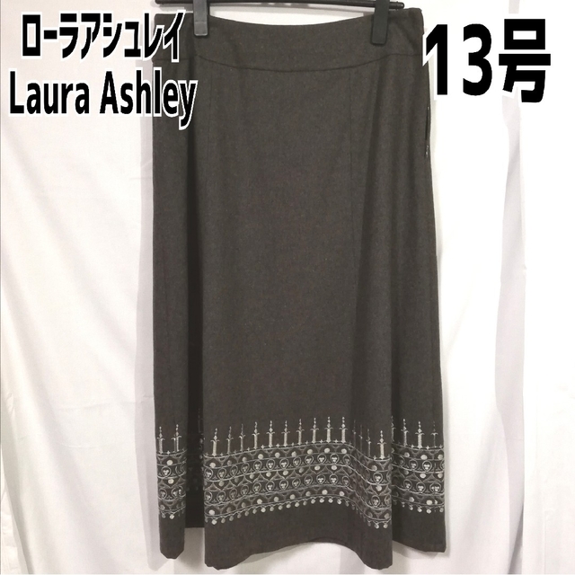 今日の超目玉】 LauraAshley ローラアシュレイ フレアスカート 刺繍 濃 今日の超目玉】 LauraAshley ローラアシュレイ フレアスカート 刺繍 濃
