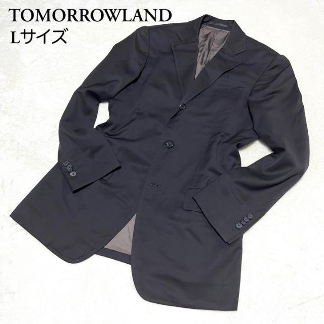 TOMORROWLAND(トゥモローランド)の82【極美品✨】トゥモローランド ジャケット グアベロ SUPER120’ L メンズのジャケット/アウター(テーラードジャケット)の商品写真