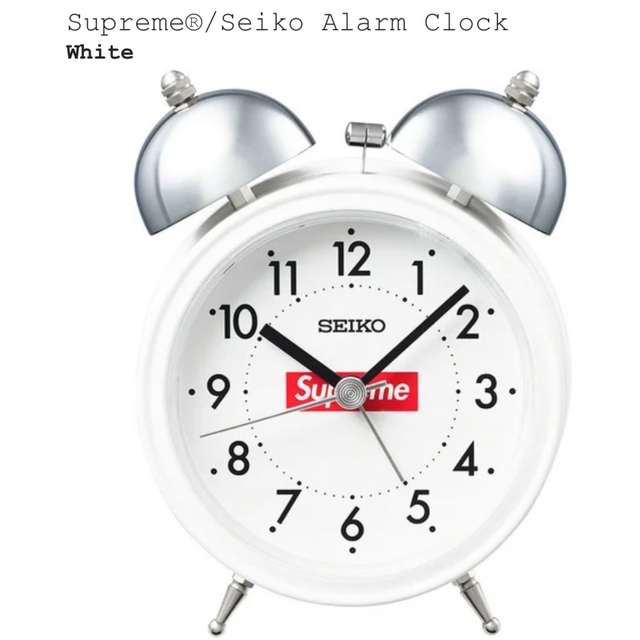 新品未使用 Supreme Seiko Alarm Clock 目覚まし時計