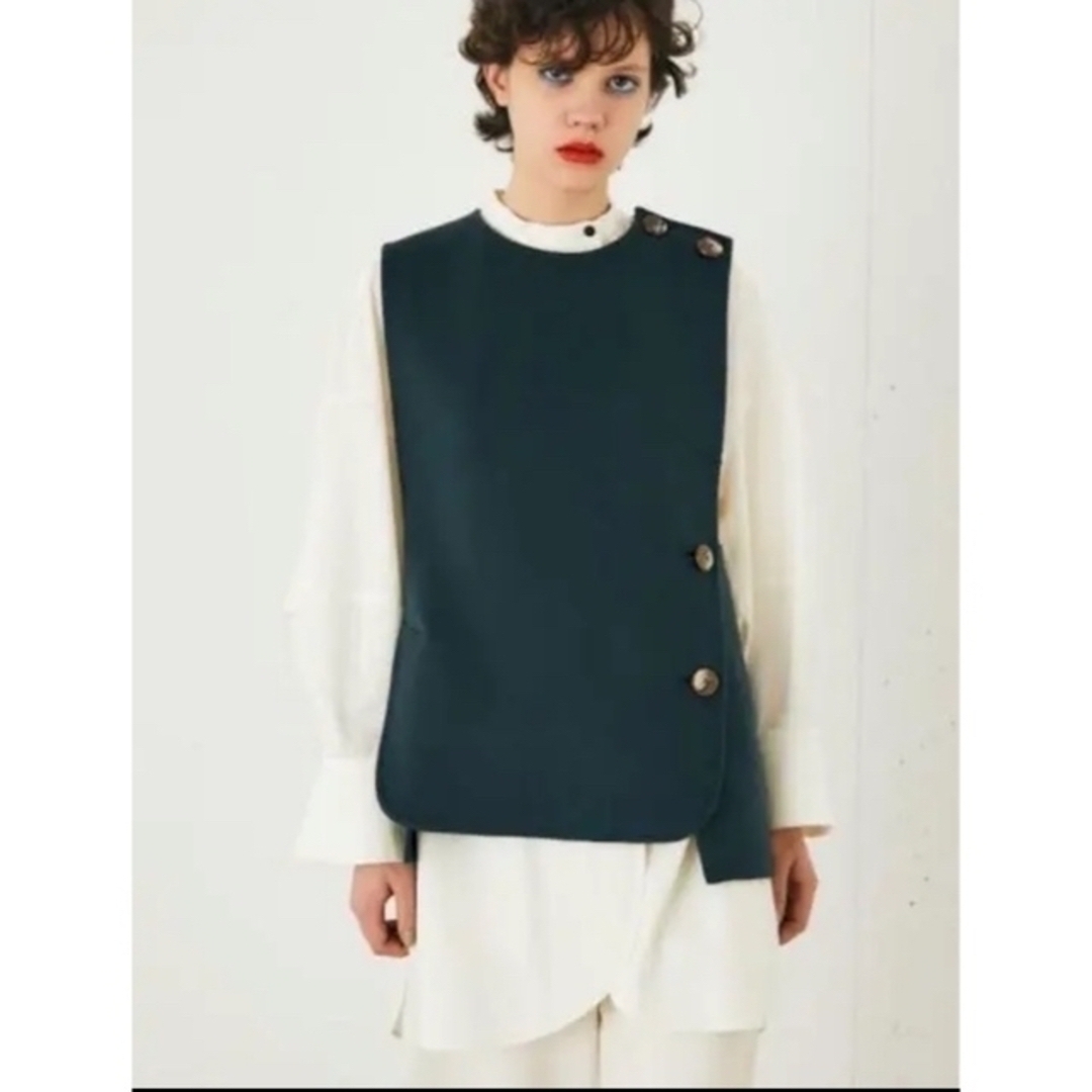 のオシャレな シャツ ベスト 23ss ENFOLD sacai トップス ウールリバー