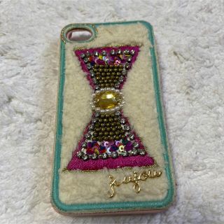 ジュジュ(joujou)の【最終値下げ】ジュジュ joujouファー リボン  iphoneケース (iPhoneケース)