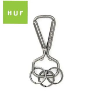 ハフ(HUF)のキーホルダー シルバー hufカラビナhufキーホルダー(キーホルダー)