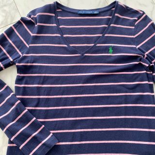 ラルフローレン(Ralph Lauren)のラルフローレン　長袖ＶTシャツ　Ｍ(シャツ/ブラウス(長袖/七分))