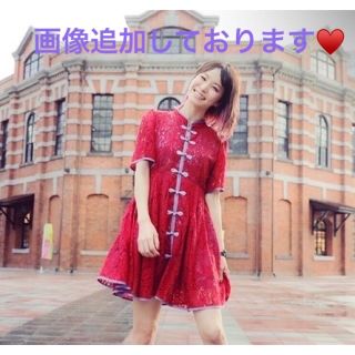 希少美品♡LiSAさん着用♡PAMEO POSE♡チャイナワンピース♡S♡