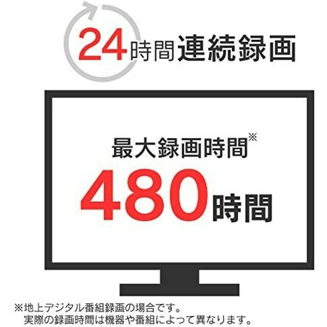 テレビ録画用 外付けハードディスク 4TB HD-IR4-V1 ブラック