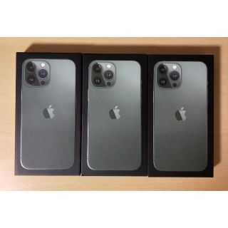 アップル(Apple)の3台 iPhone13 Pro Max 128GB アルパイングリーン 新品(スマートフォン本体)