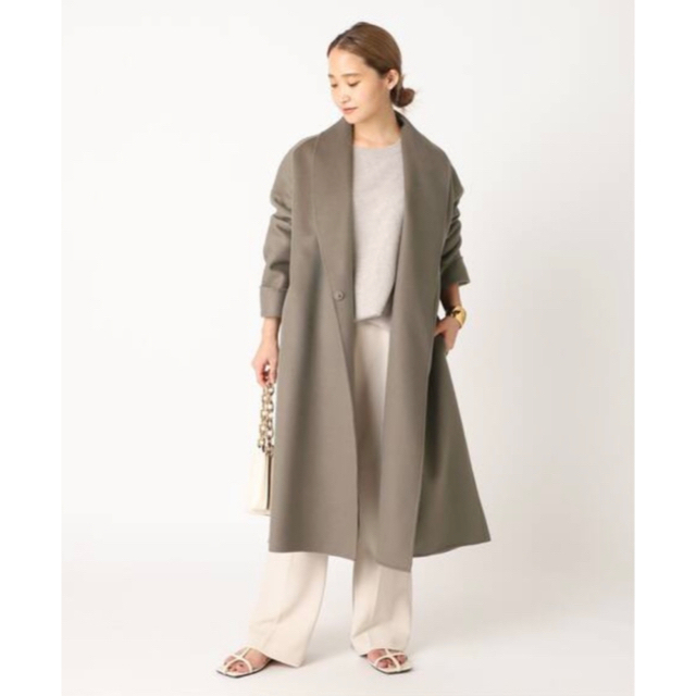 deuxieme classe AROMA ROSAショールカラーコート - ロングコート deuxieme classe AROMA ROSAショールカラーコート - ロングコート
