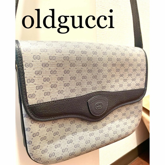 美品】OLD GUCCI ショルダーバッグ GG柄 ビンテージ 希少-