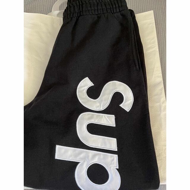 Supreme - Supreme Satin Appliqué Sweatpant black Mの通販 by U～(☆∀☆)'s shop