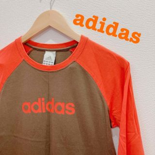 アディダス(adidas)のadidas アディダス　ロンT L ブラウン(Tシャツ(長袖/七分))