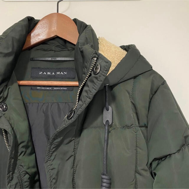 ZARA(ザラ)のZARA 中綿キルティングコート モッズコート メンズのジャケット/アウター(モッズコート)の商品写真