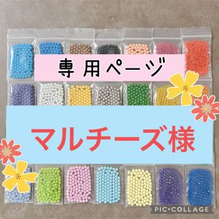 エポック(EPOCH)のアクアビーズ☆100個入り×2袋（マルチーズ様）(知育玩具)