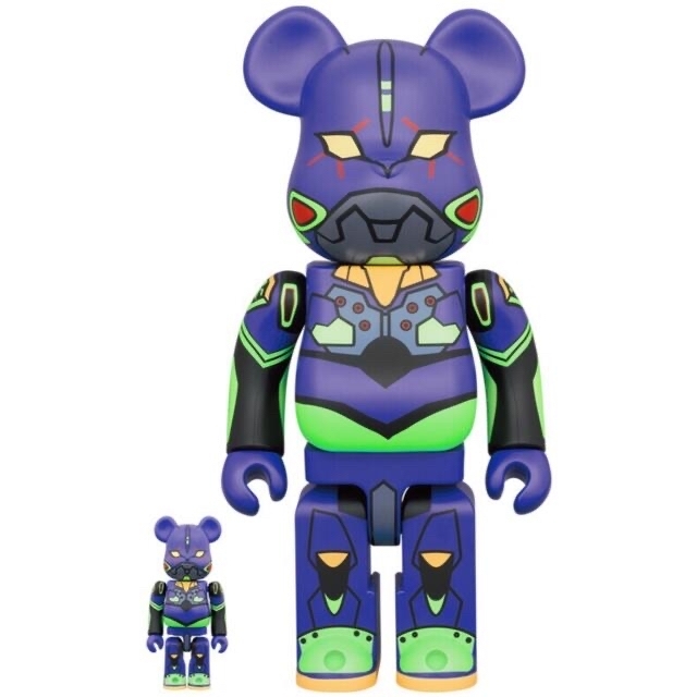 MEDICOM TOY(メディコムトイ)のBE@RBRICK エヴァンゲリオン 2体セット Eva 100% & 400% エンタメ/ホビーのフィギュア(その他)の商品写真