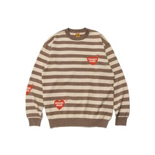 ヒューマンメイド(HUMAN MADE)の【Mサイズ】 STRIPED L/S KNIT SWEATER(ニット/セーター)