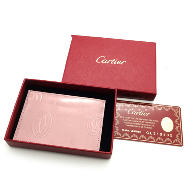 Cartier - カルティエ ハッピーバースデーカードケース パテントレザー
