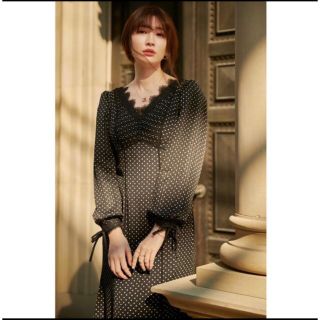 ハーリップトゥ(Her lip to)のTime to Shine Lace Trimmed Dress  (ロングワンピース/マキシワンピース)