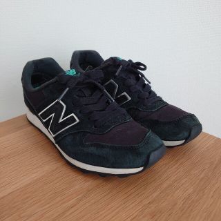 ニューバランス(New Balance)のニューバランス レディース 996 スエード 23.5 ブラック 黒 グリーン(スニーカー)