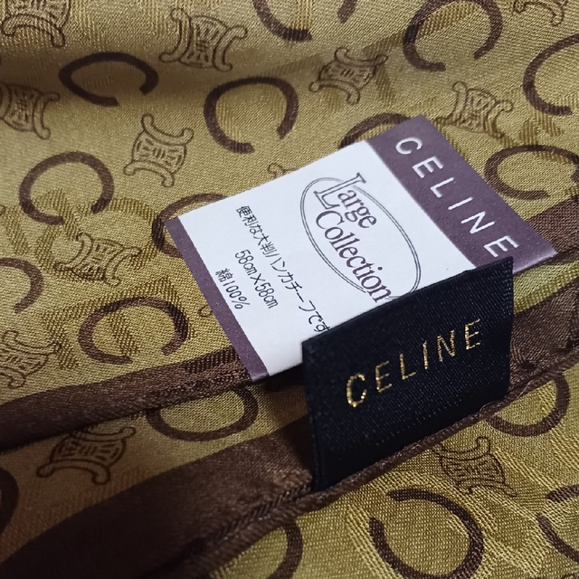 celine(セリーヌ)の値下げ📌セリーヌ☆大判ハンカチーフ58×58 レディースのファッション小物(ハンカチ)の商品写真