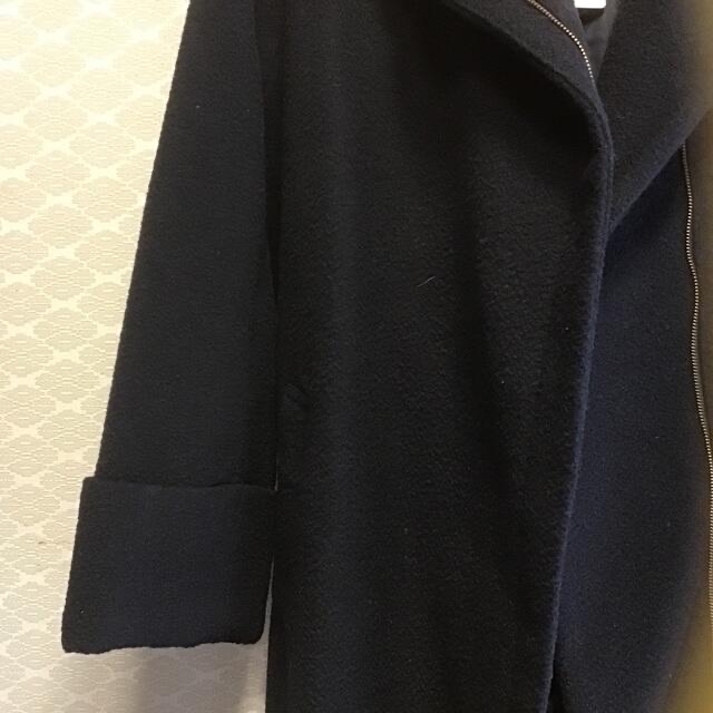 BEAMS(ビームス)のビームス　フラノ生地　ネイビーコート美品 レディースのジャケット/アウター(ピーコート)の商品写真