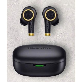 【新品未使用】Bluetooth 黒 ワイヤレスイヤホン(ヘッドフォン/イヤフォン)