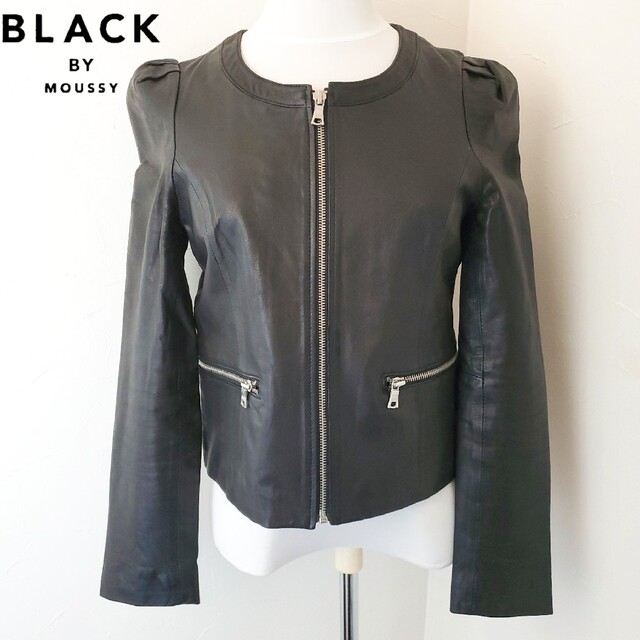 BLACK by MOUSSY/レザーライダースジャケット/山羊革/マウジー ...