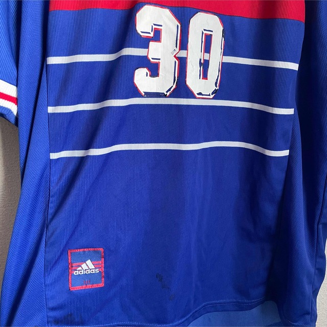 adidas(アディダス)の90s フランス代表 サッカー ユニフォーム vintage adidas メンズのトップス(Tシャツ/カットソー(半袖/袖なし))の商品写真