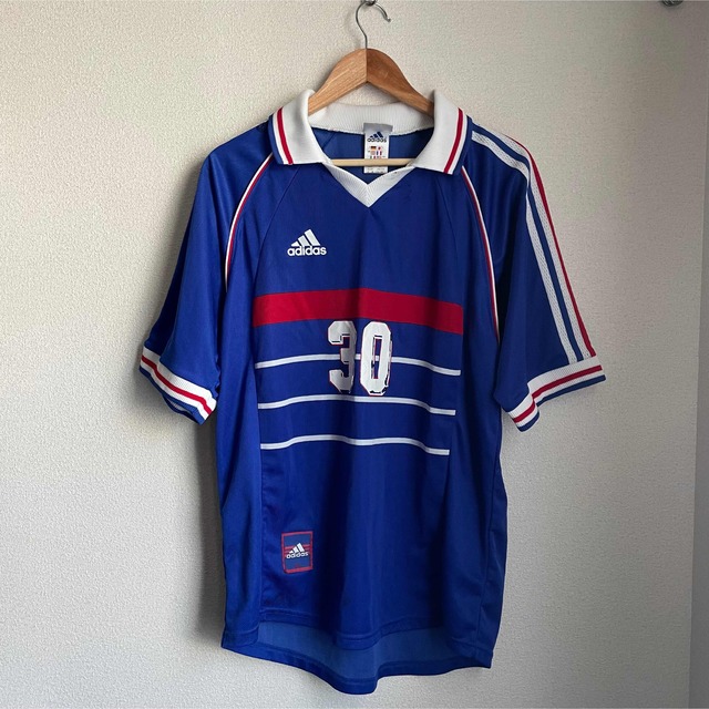 adidas(アディダス)の90s フランス代表 サッカー ユニフォーム vintage adidas メンズのトップス(Tシャツ/カットソー(半袖/袖なし))の商品写真