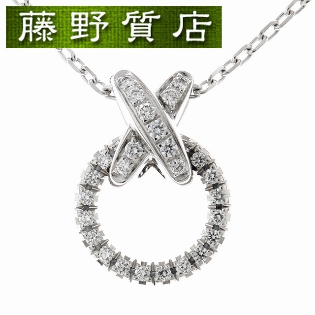 商品状態中古品最良SA(新品仕上げ済）ショーメ CHAUMET リアン ドゥ ショーメ ダイヤネックレス ペンダント K18 WG×ダイヤモンド 081686 保証書 8936