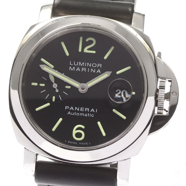 ★箱・保証書付き【PANERAI】パネライ ルミノールマリーナ デイト スモールセコンド PAM00104 自動巻き メンズ_711214