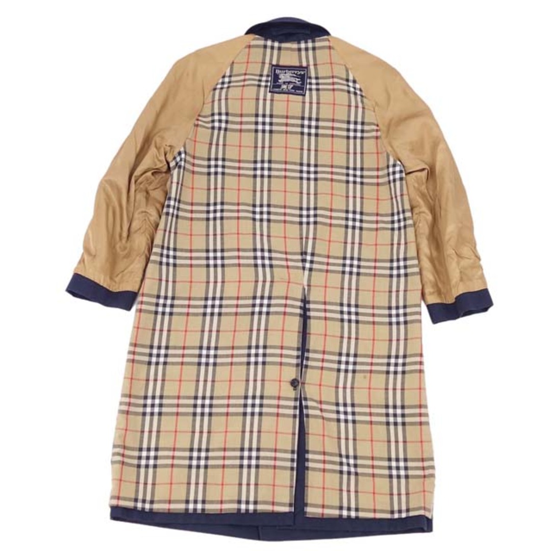 BURBERRY(バーバリー)の美品 Vintage バーバリー Burberrys コート トレンチコート ステンカラーコート メンズ 英国製 アウター 古着 44(S相当) ネイビー メンズのジャケット/アウター(ステンカラーコート)の商品写真