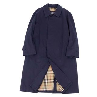 バーバリー(BURBERRY)の美品 Vintage バーバリー Burberrys コート トレンチコート ステンカラーコート メンズ 英国製 アウター 古着 44(S相当) ネイビー(ステンカラーコート)