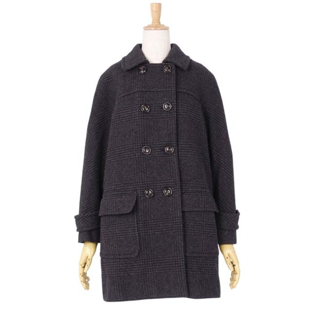 Max Mara(マックスマーラ)の美品 マックスマーラ Max Mara WEEKEND コート ウール ダブルブレスト レディース アウター IJ36 USA2 FB34(S相当) グレー レディースのジャケット/アウター(その他)の商品写真