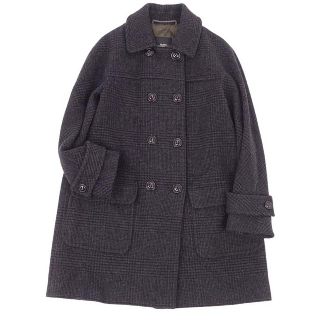 Max Mara(マックスマーラ)の美品 マックスマーラ Max Mara WEEKEND コート ウール ダブルブレスト レディース アウター IJ36 USA2 FB34(S相当) グレー レディースのジャケット/アウター(その他)の商品写真