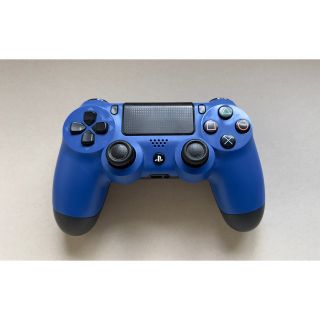 プレイステーション4(PlayStation4)のps4 ワイヤレスコントローラー　純正　ブルー(その他)