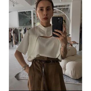 アメリヴィンテージ(Ameri VINTAGE)のAmeri VINTAGE 【MEDI CONSTRUCTIVE BLOUSE】(シャツ/ブラウス(半袖/袖なし))