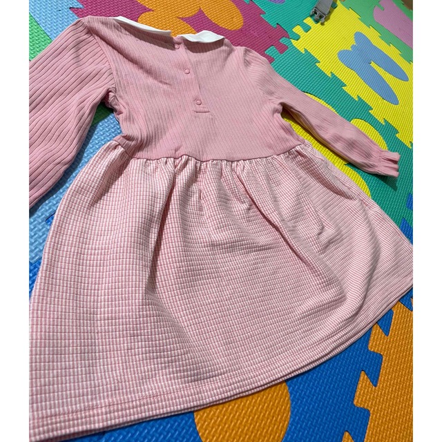 TOMMY HILFIGER(トミーヒルフィガー)のTOMMY ピンクワンピース　80センチ キッズ/ベビー/マタニティのベビー服(~85cm)(ワンピース)の商品写真