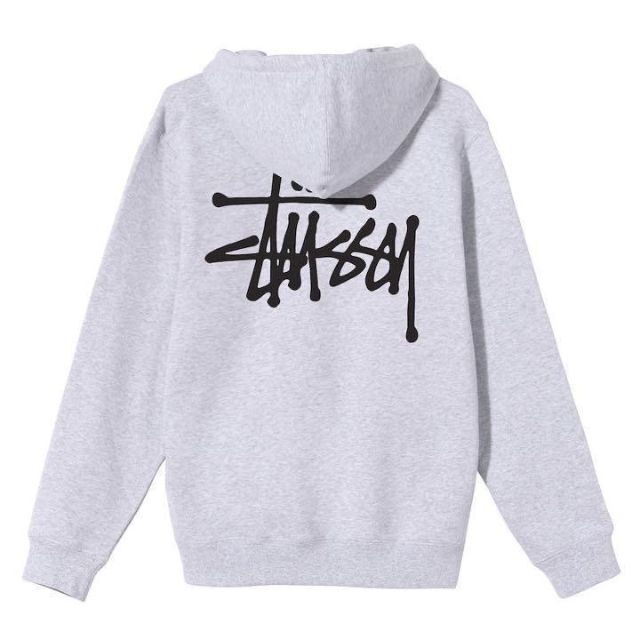 【新品】stussy スウェットパーカー　サイズL グレー　シップアップ 1