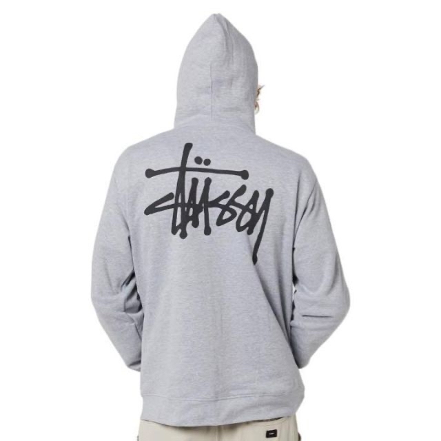 【新品】stussy スウェットパーカー　サイズL グレー　シップアップ 3